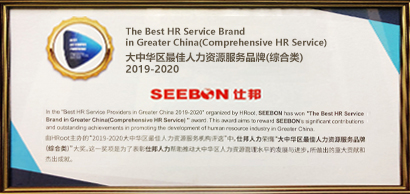 2019-2020大中华区最佳人力资源服务品牌（综合类）